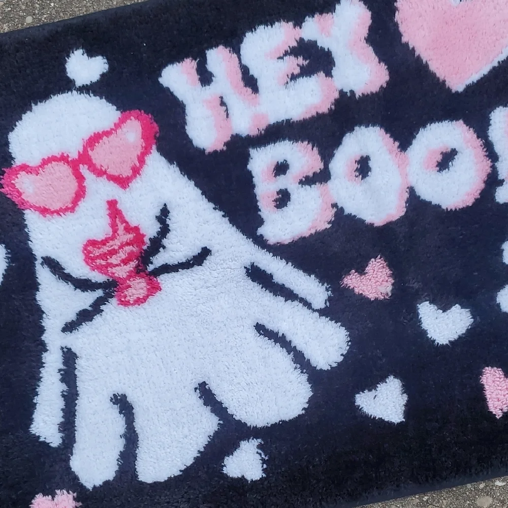Betsey Johnson Hey Boo Ghost Bath Mat Rug Halloween New 20